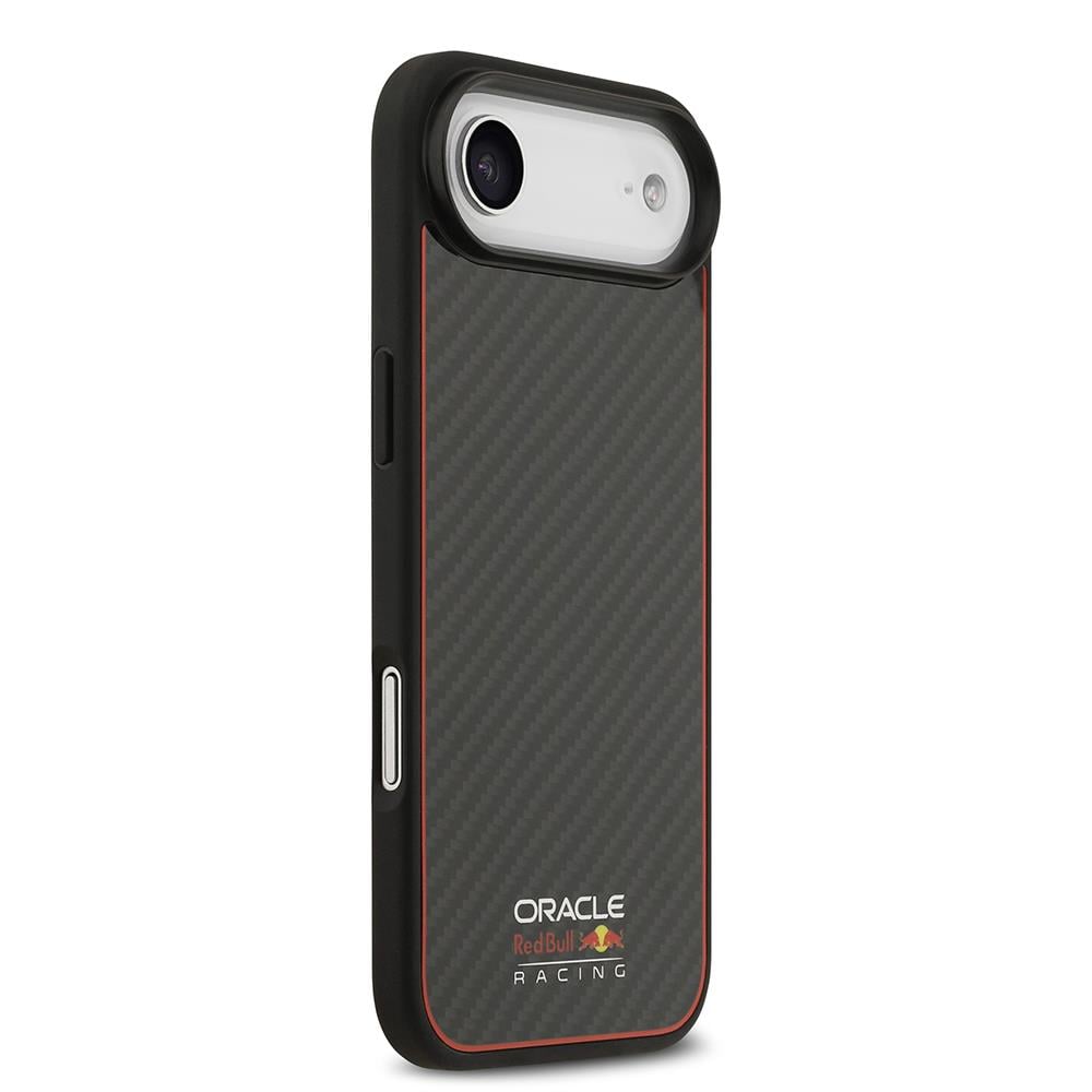 Apple iPhone 17 Air Kılıf Redbull Orjinal Lisanslı M-safe Şarj Özellikli Karbon Fiber Parlayan Logolu Kevlar Kapak
