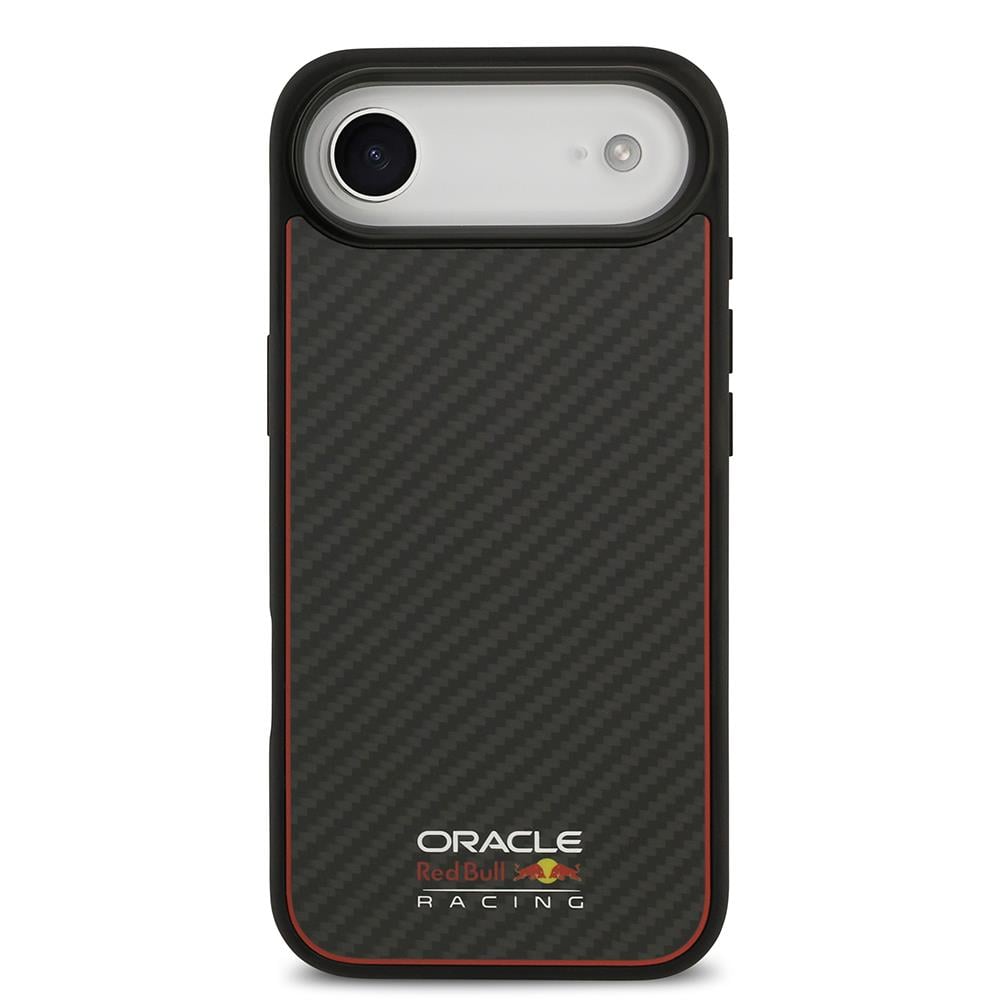 Apple iPhone 17 Air Kılıf Redbull Orjinal Lisanslı M-safe Şarj Özellikli Karbon Fiber Parlayan Logolu Kevlar Kapak