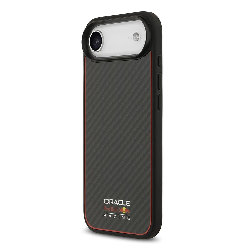 Apple iPhone 17 Air Kılıf Redbull Orjinal Lisanslı M-safe Şarj Özellikli Karbon Fiber Parlayan Logolu Kevlar Kapak
