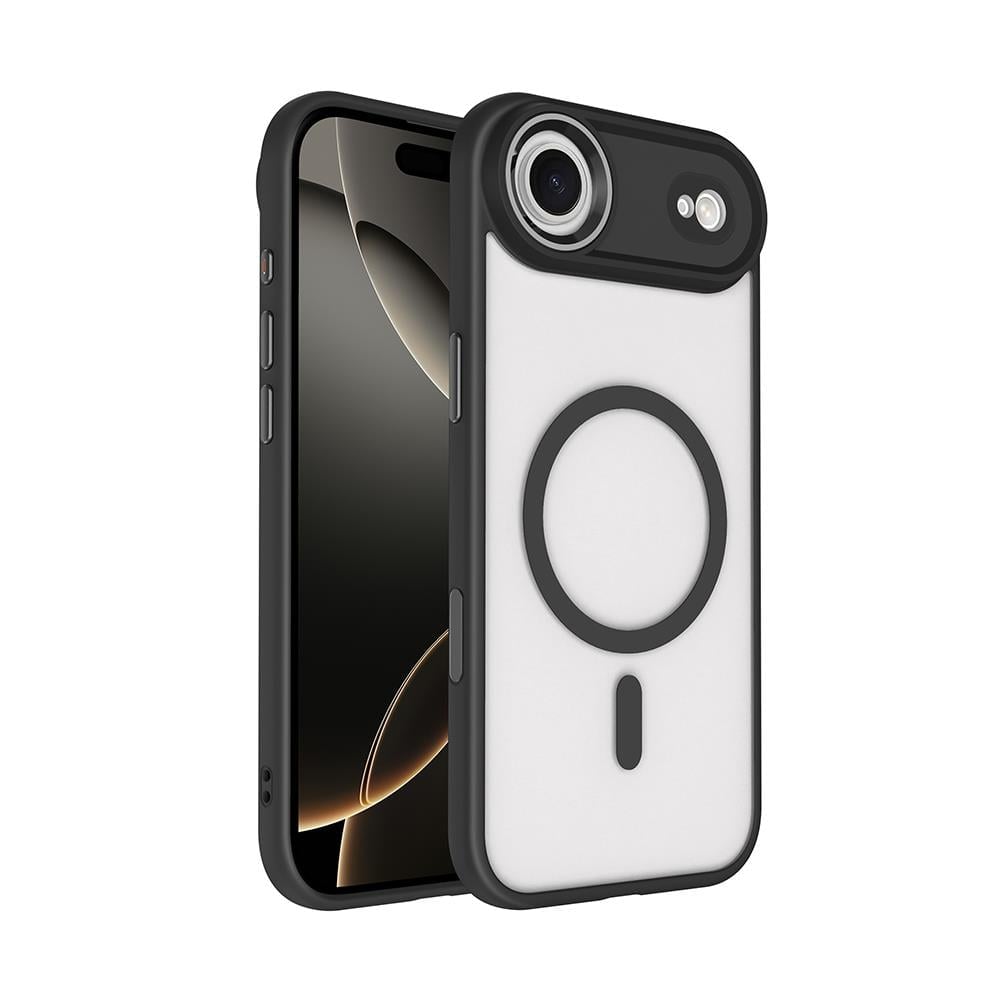 Apple iPhone 17 Air Kılıf Wireless Şarj Özellikli Zore Krom M-safe Silikon Kapak