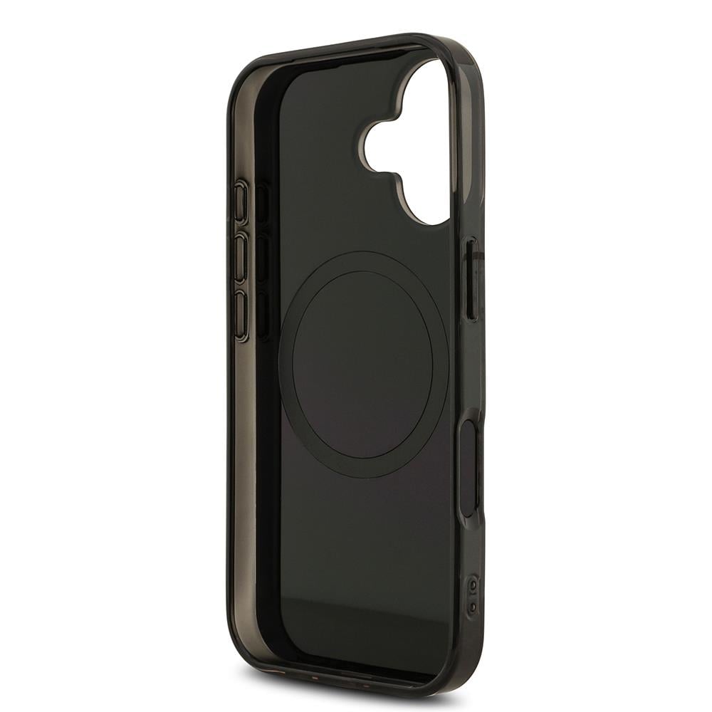 Apple iPhone 17 Kılıf AMG Orjinal Lisanslı M-safe Şarj Özellikli Çift Katmanlı Kırmızı Çapraz Çizgili Kapak