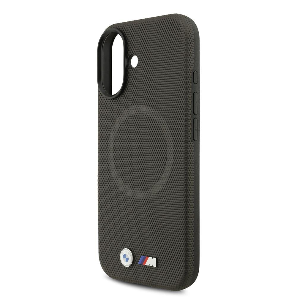 Apple iPhone 17 Kılıf BMW Orjinal Lisanslı M-safe Şarj Özellikli Metal Logolu Delikli M Dizayn Deri Kapak