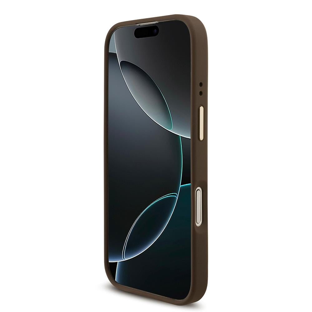 Apple iPhone 17 Kılıf Guess Orjinal Lisanslı 4G Büyük Metal Logolu Kalın Askılı Kapak