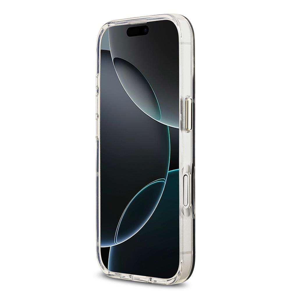 Apple iPhone 17 Kılıf Guess Orjinal Lisanslı Metal Kamera Çerçeveli Simli Aynalı Kapak