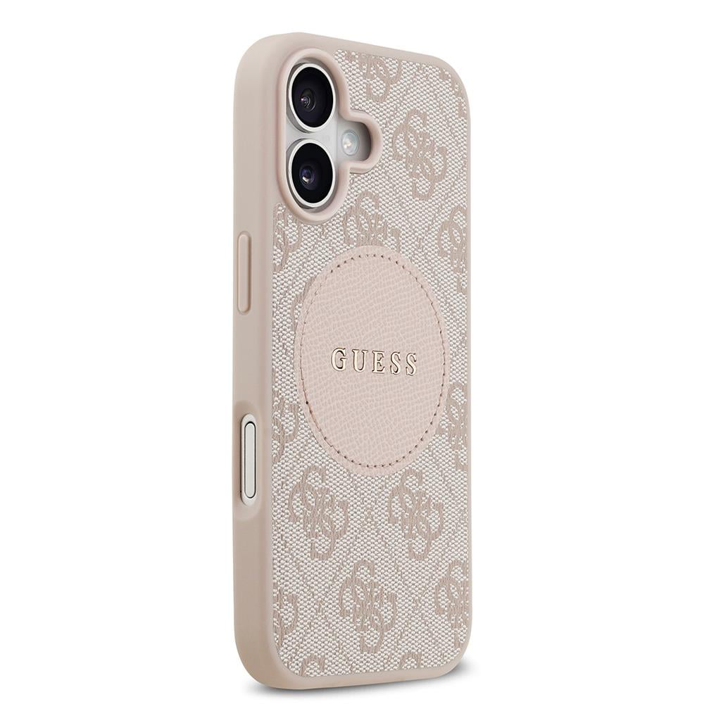 Apple iPhone 17 Kılıf Guess Orjinal Lisanslı M-safe Şarj Özellikli Yazı Logolu Circle Classic Kapak