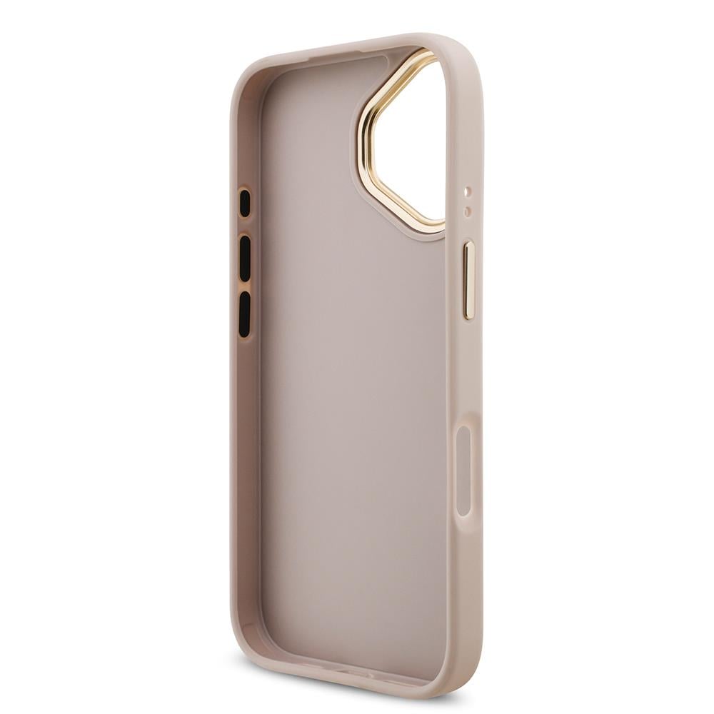 Apple iPhone 17 Kılıf Guess Orjinal Lisanslı 4G Büyük Metal Logolu Kalın Askılı Kapak