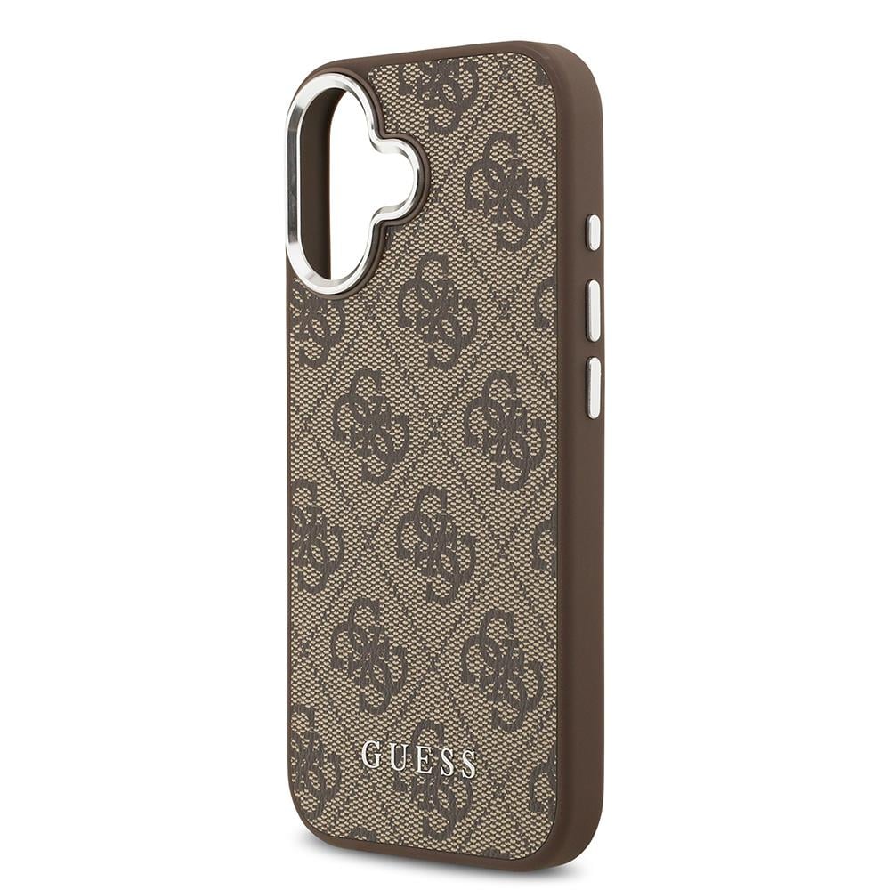 Apple iPhone 17 Kılıf Guess Orjinal Lisanslı M-safe Şarj Özellikli 4G Klasik Yazı Logolu Kapak