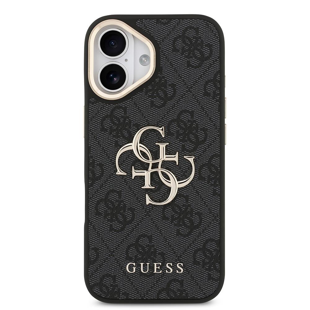 Apple iPhone 17 Kılıf Guess Orjinal Lisanslı 4G Büyük Metal Logolu Kalın Askılı Kapak