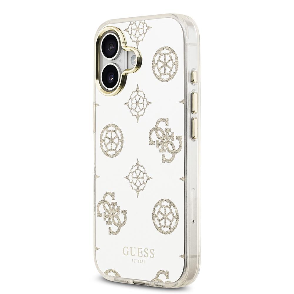 Apple iPhone 17 Kılıf Guess Orjinal Lisanslı Metal Kamera Çerçeveli Simli Aynalı Kapak
