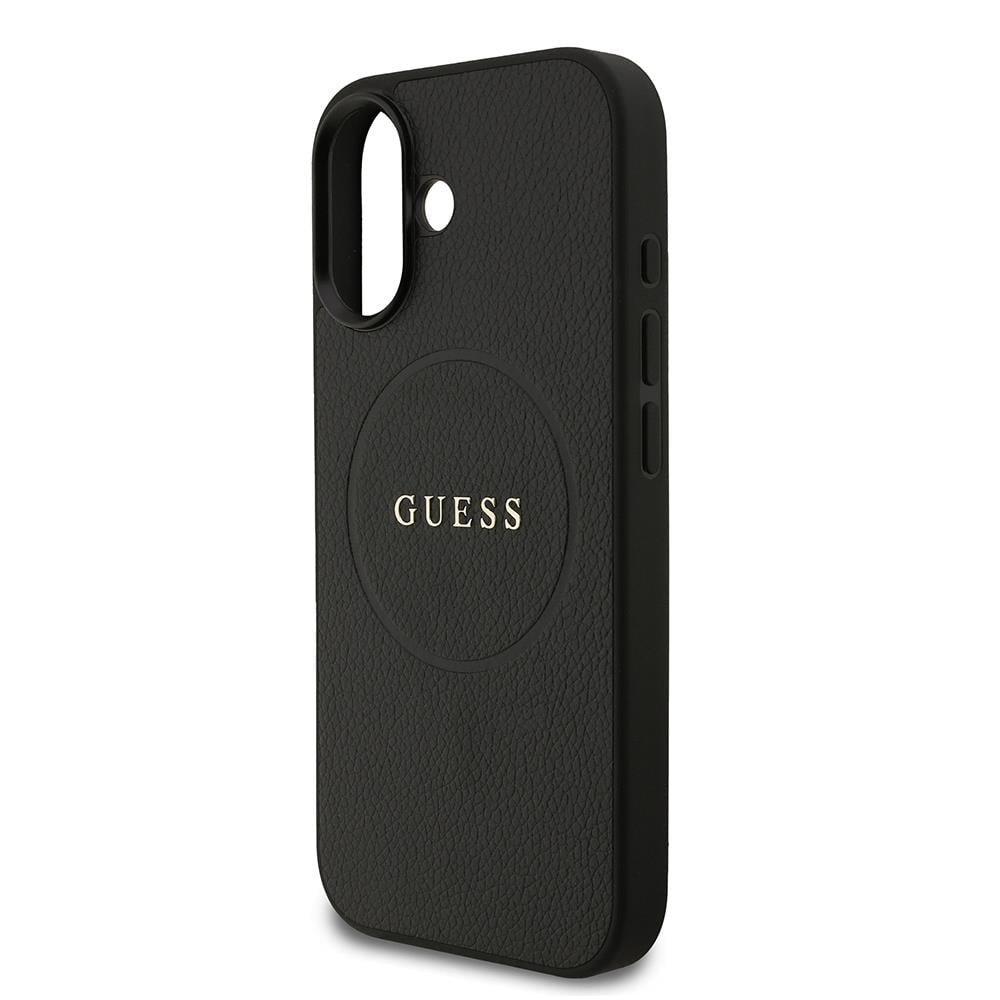 Apple iPhone 17 Kılıf Guess Orjinal Lisanslı M-safe Şarj Özellikli Yazı Logolu PU Deri Kapak