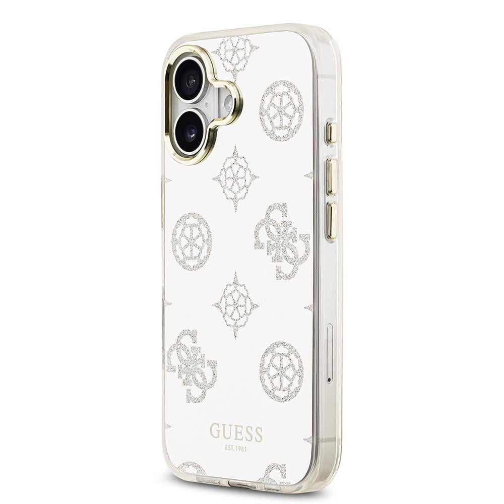 Apple iPhone 17 Kılıf Guess Orjinal Lisanslı Metal Kamera Çerçeveli Simli Aynalı Kapak