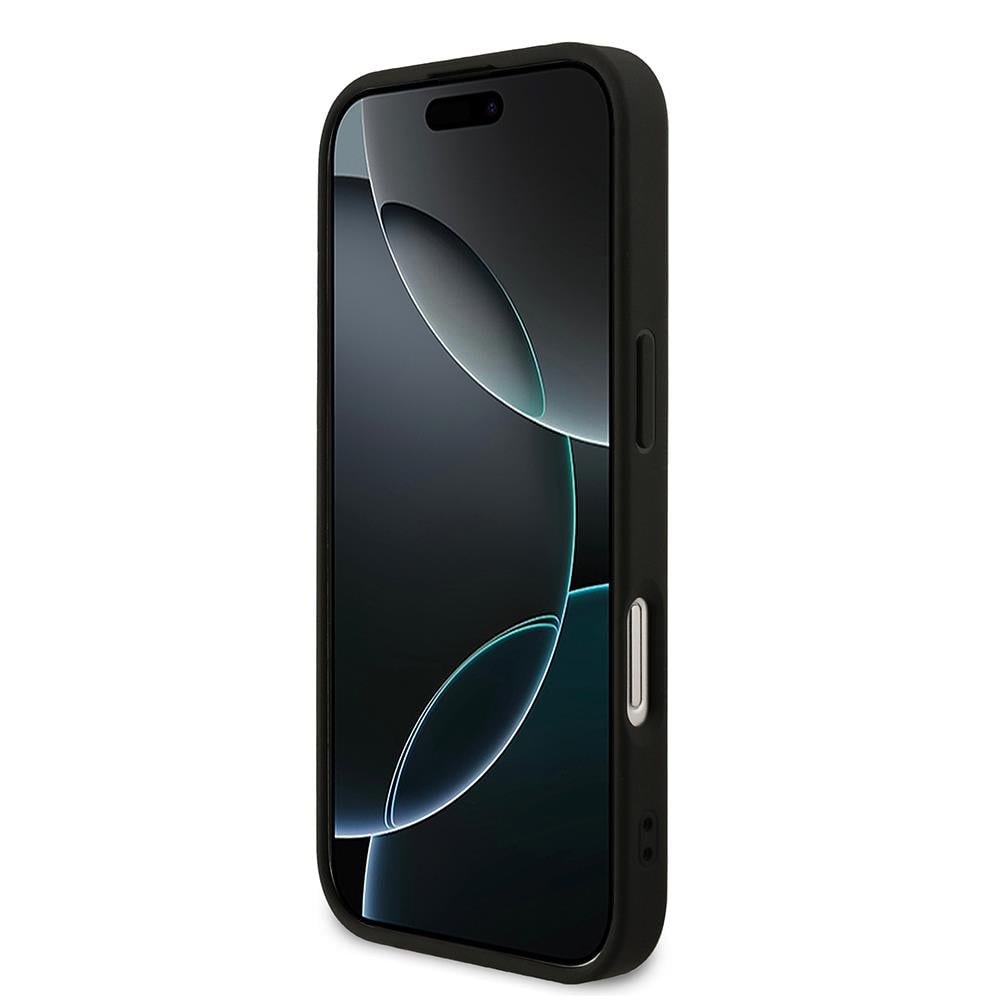 Apple iPhone 17 Kılıf Guess Orjinal Lisanslı M-safe Şarj Özellikli Yazı Logolu PU Deri Kapak
