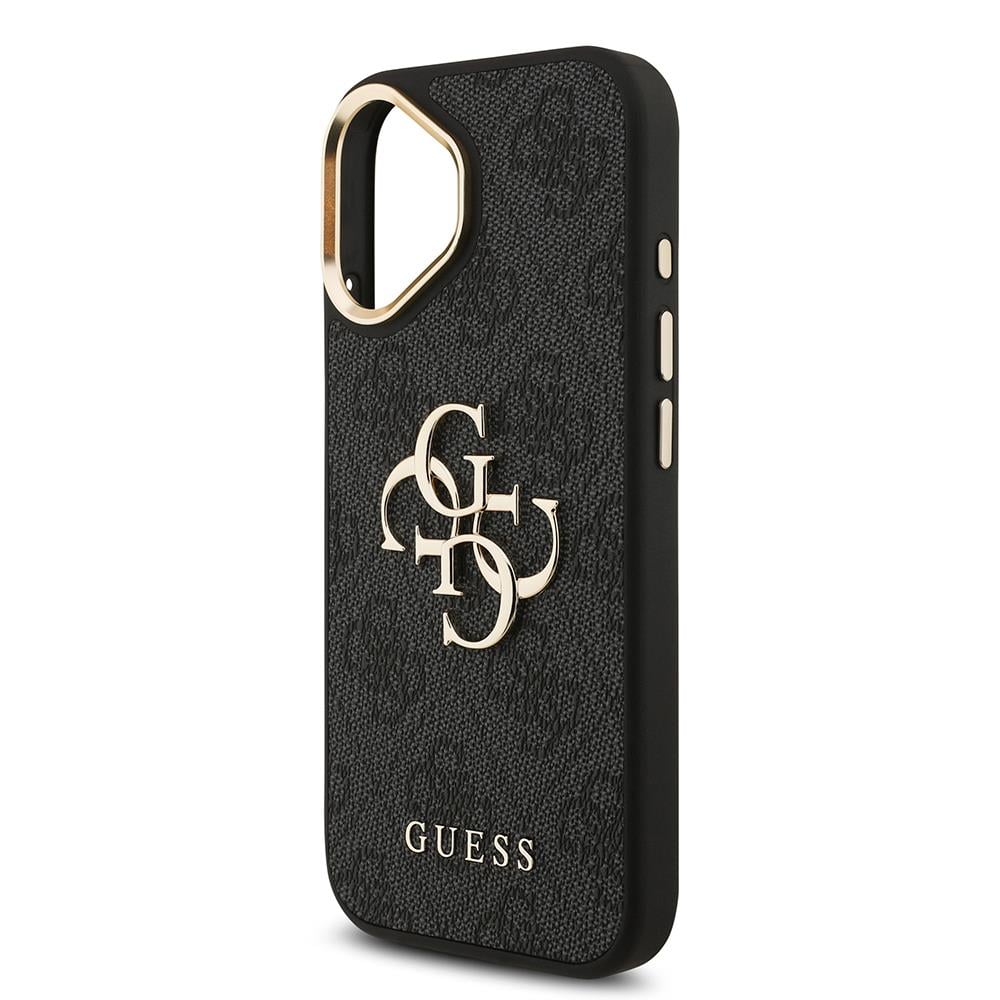 Apple iPhone 17 Kılıf Guess Orjinal Lisanslı 4G Büyük Metal Logolu Kalın Askılı Kapak