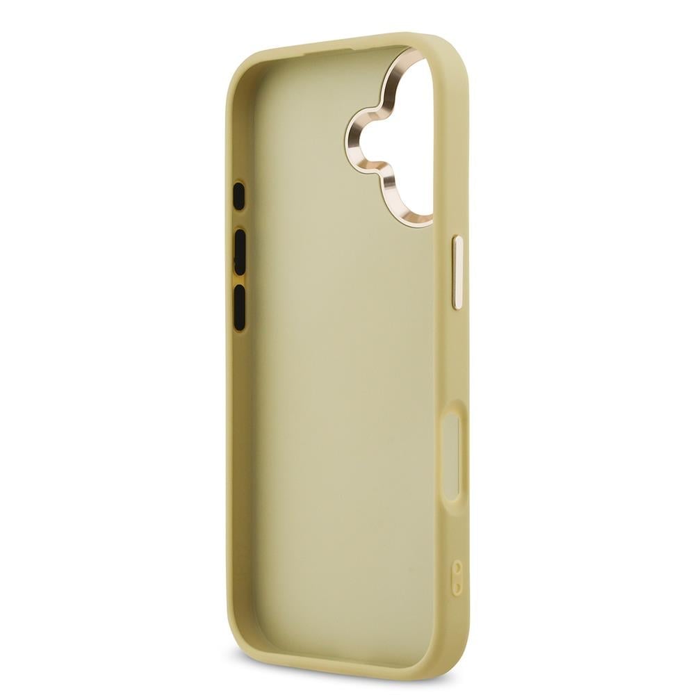 Apple iPhone 17 Kılıf Guess Orjinal Lisanslı 4G Büyük Metal Kamera Çerçeveli ve Logolu Glitter Kapak
