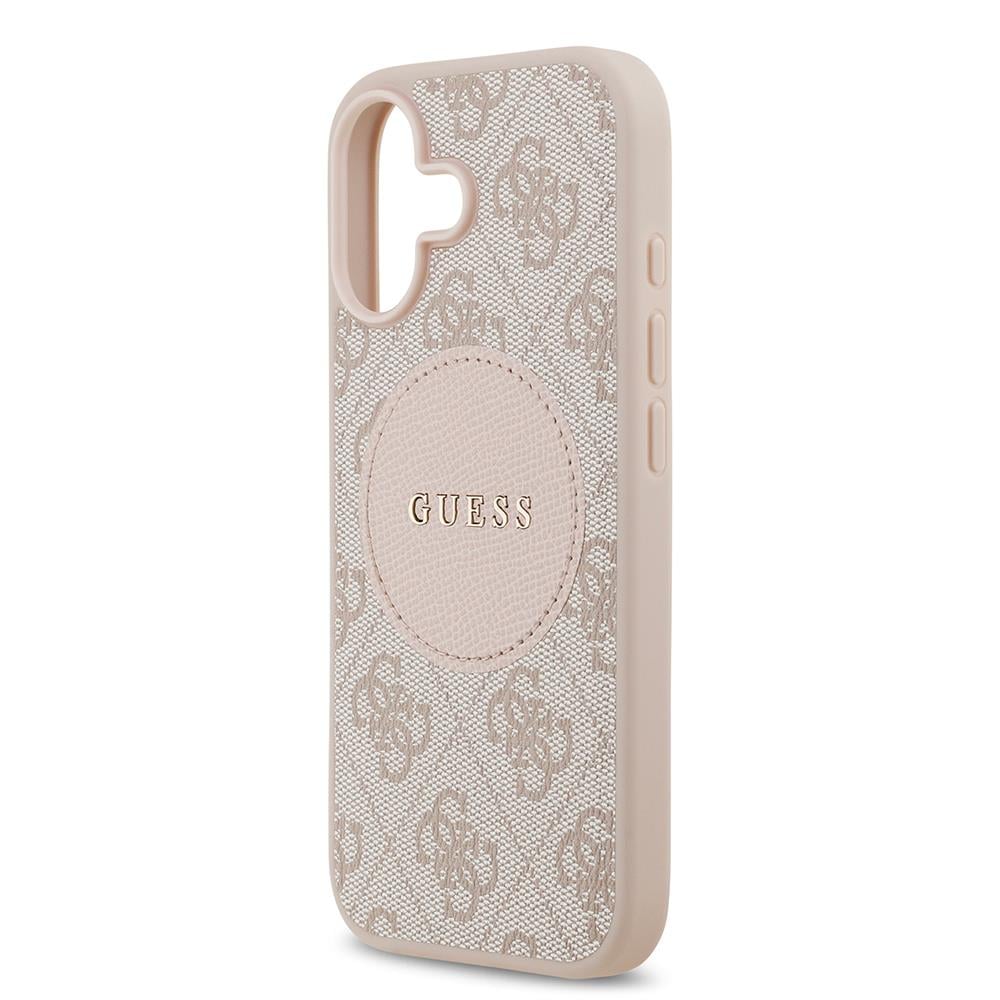 Apple iPhone 17 Kılıf Guess Orjinal Lisanslı M-safe Şarj Özellikli Yazı Logolu Circle Classic Kapak