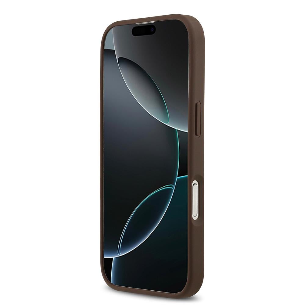 Apple iPhone 17 Kılıf Guess Orjinal Lisanslı M-safe Şarj Özellikli Yazı Logolu Circle Classic Kapak