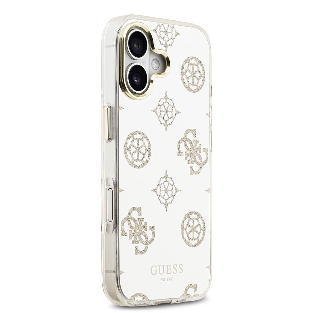 Apple iPhone 17 Kılıf Guess Orjinal Lisanslı Metal Kamera Çerçeveli Simli Aynalı Kapak