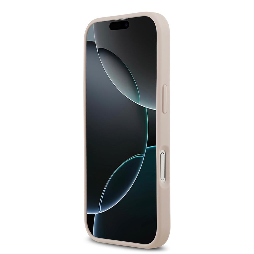 Apple iPhone 17 Kılıf Guess Orjinal Lisanslı M-safe Şarj Özellikli Yazı Logolu Circle Classic Kapak