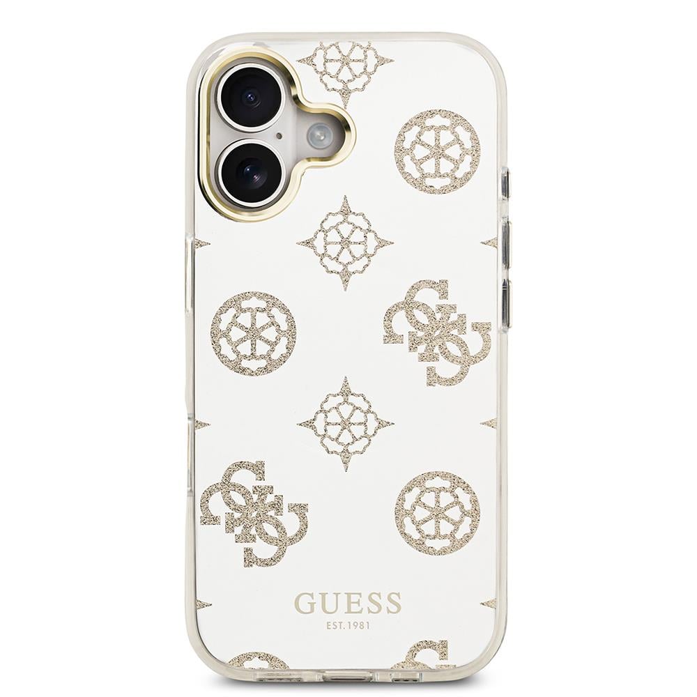 Apple iPhone 17 Kılıf Guess Orjinal Lisanslı Metal Kamera Çerçeveli Simli Aynalı Kapak