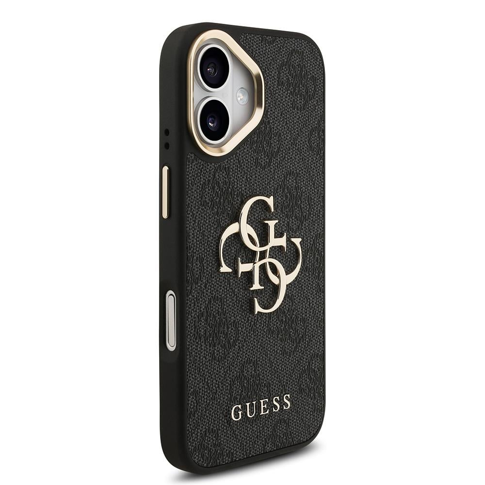 Apple iPhone 17 Kılıf Guess Orjinal Lisanslı 4G Büyük Metal Logolu Kalın Askılı Kapak