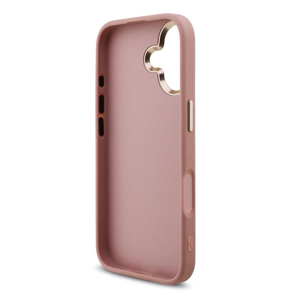 Apple iPhone 17 Kılıf Guess Orjinal Lisanslı 4G Büyük Metal Kamera Çerçeveli ve Logolu Glitter Kapak