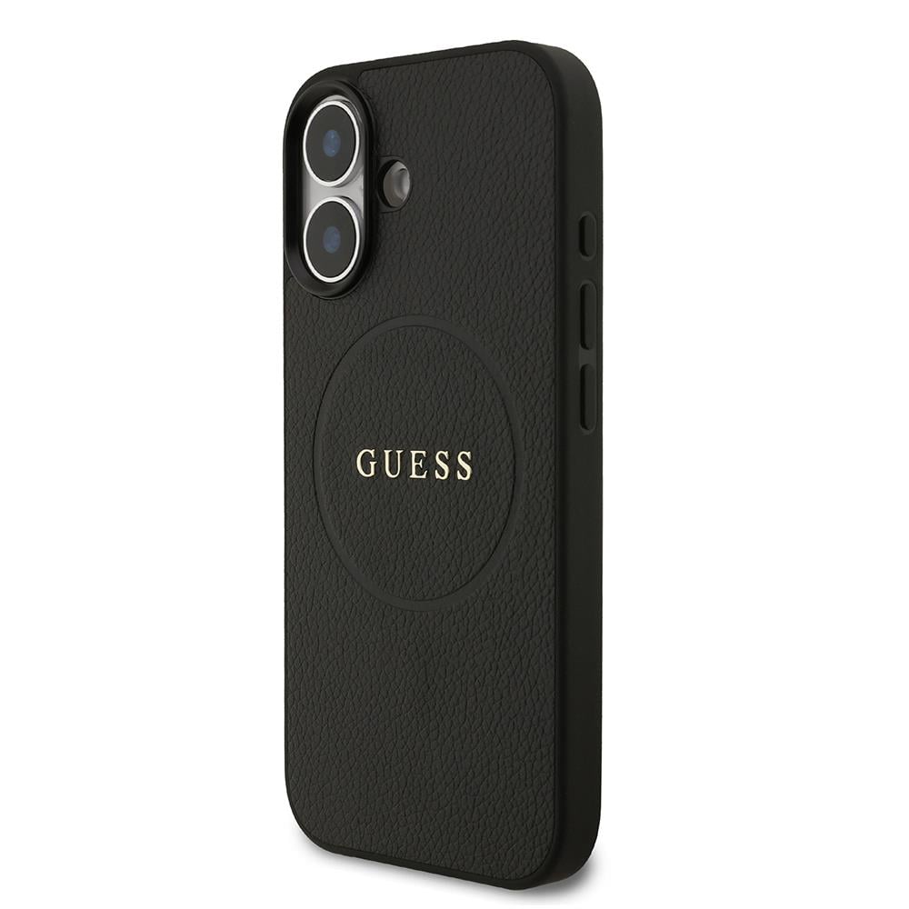 Apple iPhone 17 Kılıf Guess Orjinal Lisanslı M-safe Şarj Özellikli Yazı Logolu PU Deri Kapak
