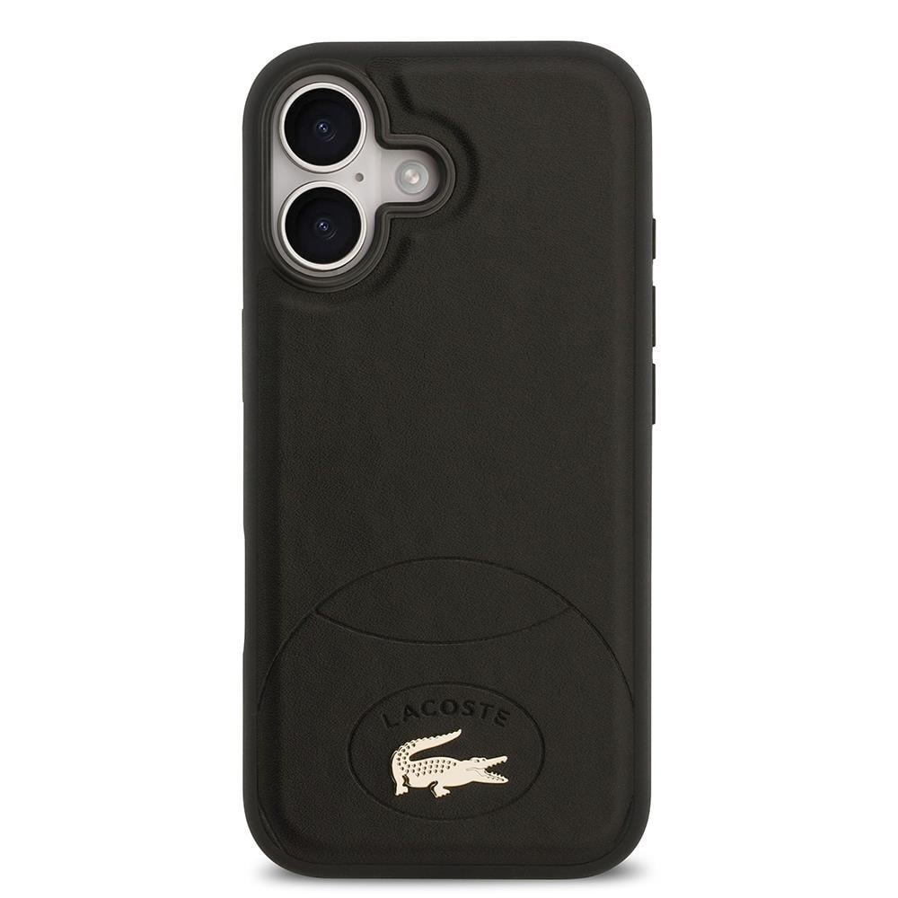 Apple iPhone 17 Kılıf Lacoste Orjinal Lisanslı M-safe Şarj Özellikli PU Deri Tasarımlı Metal Logolu Kapak