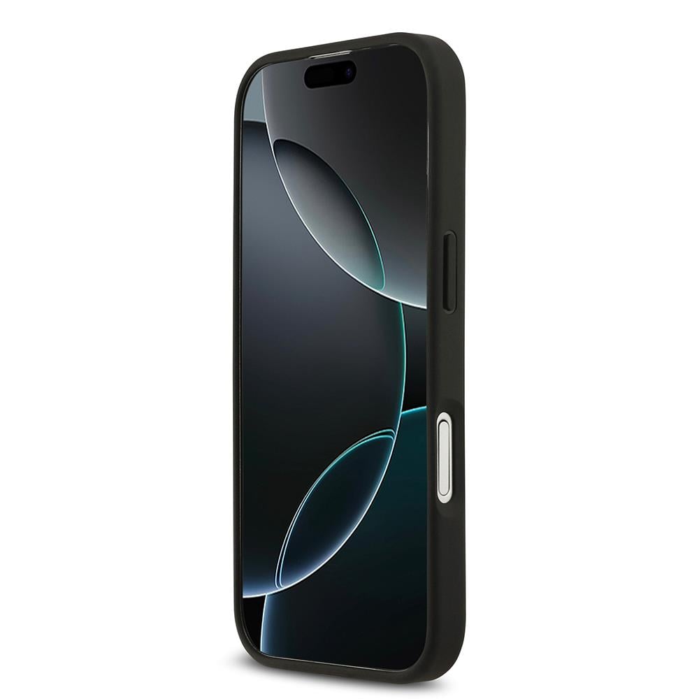 Apple iPhone 17 Kılıf Lacoste Orjinal Lisanslı M-safe Şarj Özellikli PU Deri Tasarımlı Kartlıklı Karışık Monogram Desenli Kapak
