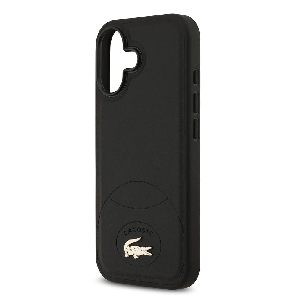 Apple iPhone 17 Kılıf Lacoste Orjinal Lisanslı M-safe Şarj Özellikli PU Deri Tasarımlı Metal Logolu Kapak