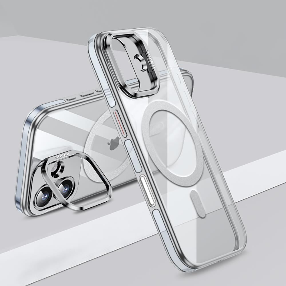 Apple iPhone 17 Kılıf M-safe Şarj Özellikli Wlons Standlı Efsane Kapak
