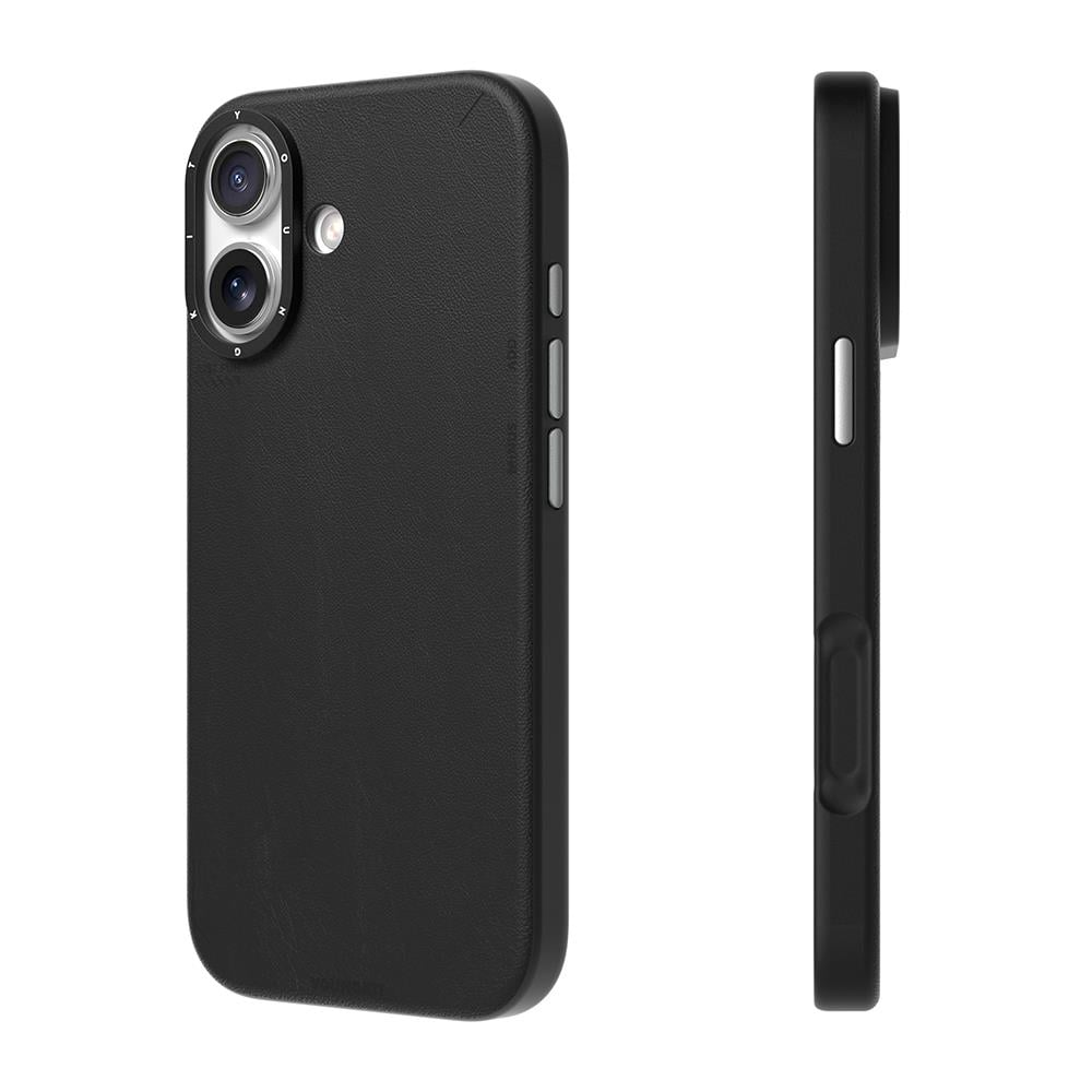 Apple iPhone 17 Kılıf M-safe Şarj Özellikli Basit Mat Deri Desenli Youngkit Tech Fashion Serisi Kapak