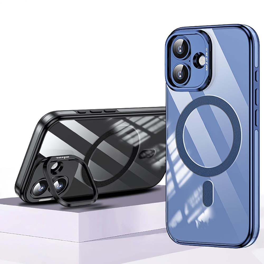 Apple iPhone 17 Kılıf M-safe Şarj Özellikli Wlons Standlı Efsane Kapak