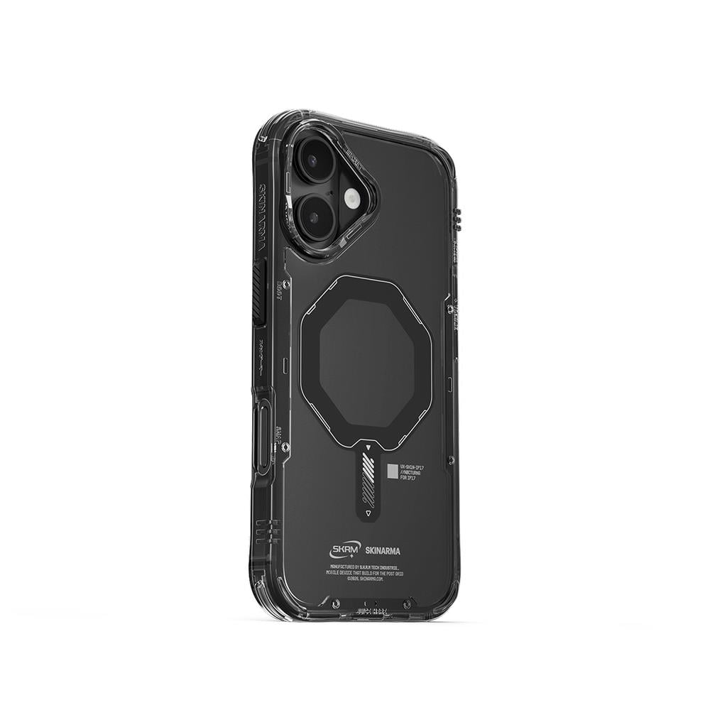 Apple iPhone 17 Kılıf M-safe Şarj Özellikli Şeffaf Airbag Tasarımlı Skinarma Saido Mag-Charge Kapak