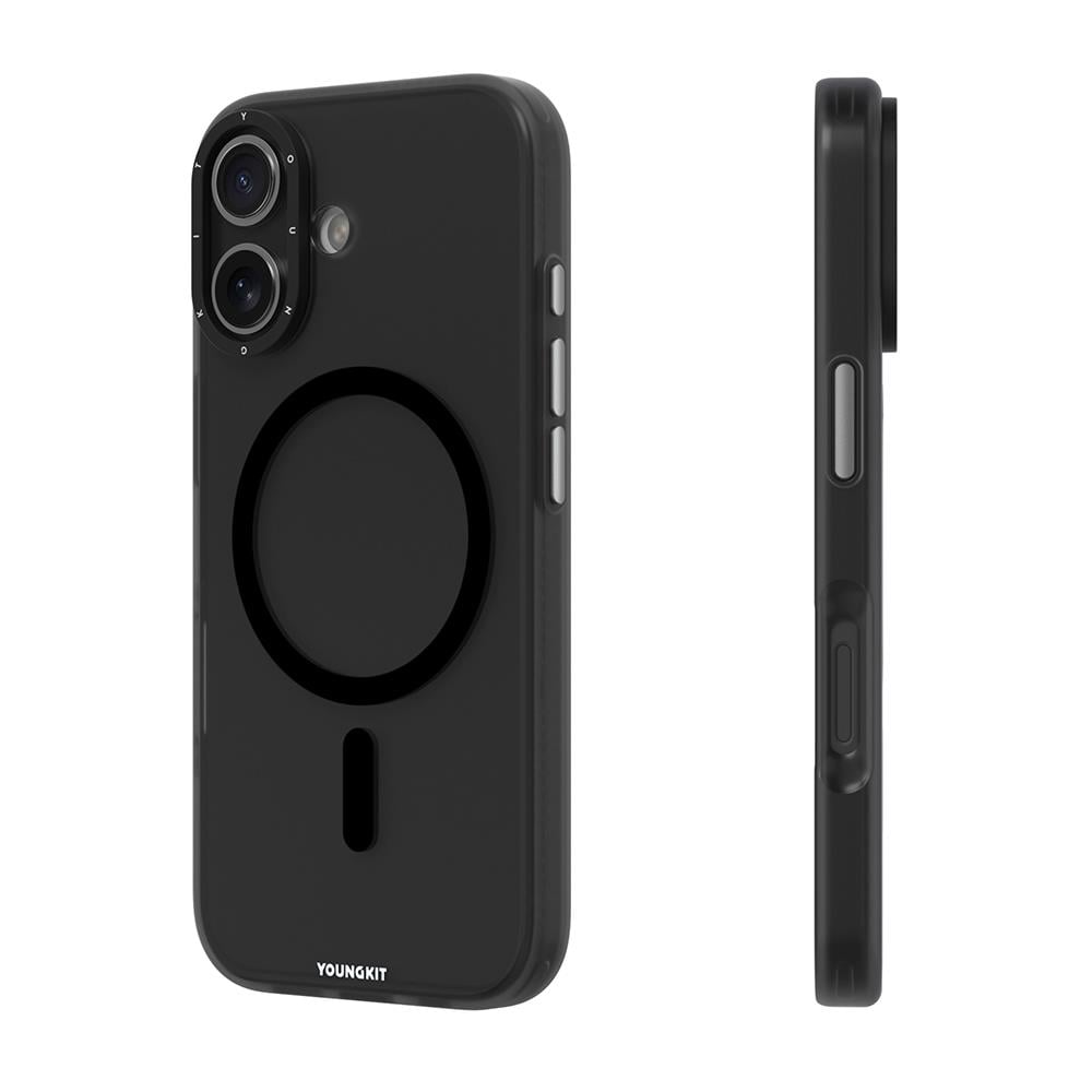 Apple iPhone 17 Kılıf M-safe Şarj Özellikli Youngkit Hidden Sand Serisi Kapak