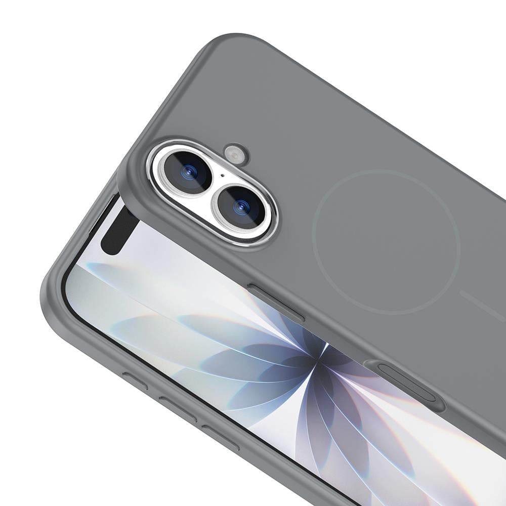 Apple iPhone 17 Kılıf M-Safe Şarj Özellikli Metal Kamera Çerçeveli Zore Edi Silikon Kapak