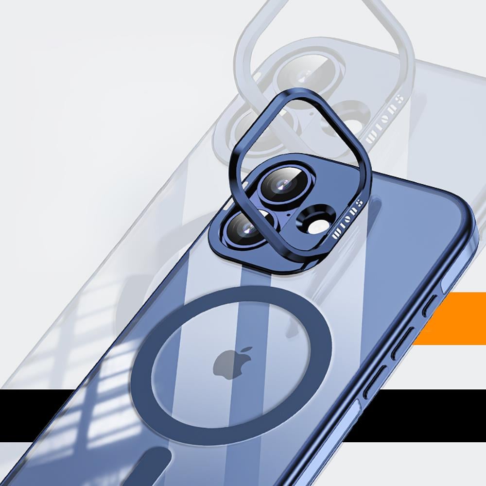 Apple iPhone 17 Kılıf M-safe Şarj Özellikli Wlons Standlı Efsane Kapak