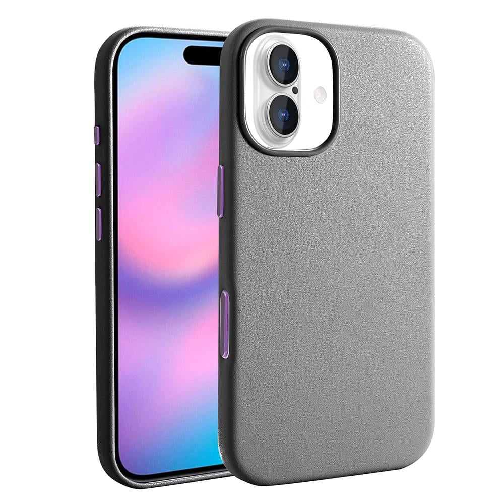 Apple iPhone 17 Kılıf M-safe Şarj Özellikli PU Deri Görünümlü Zore Kupra Kapak