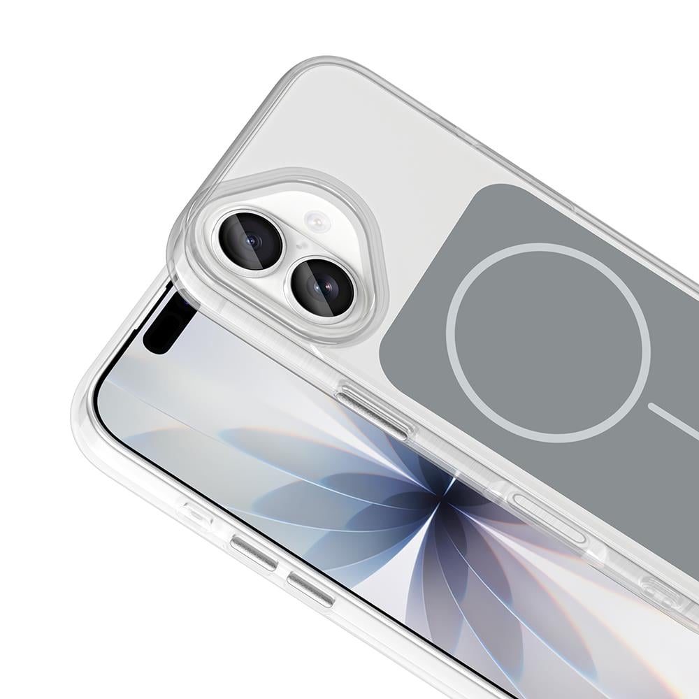 Apple iPhone 17 Kılıf M-Safe Şarj Özellikli Metal Buton Tasarımlı Zore İkonik Sert Silikon Kapak