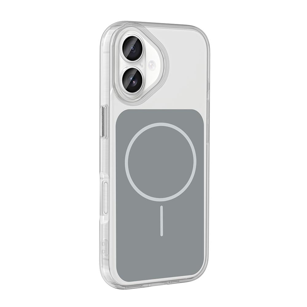 Apple iPhone 17 Kılıf M-Safe Şarj Özellikli Metal Buton Tasarımlı Zore İkonik Sert Silikon Kapak