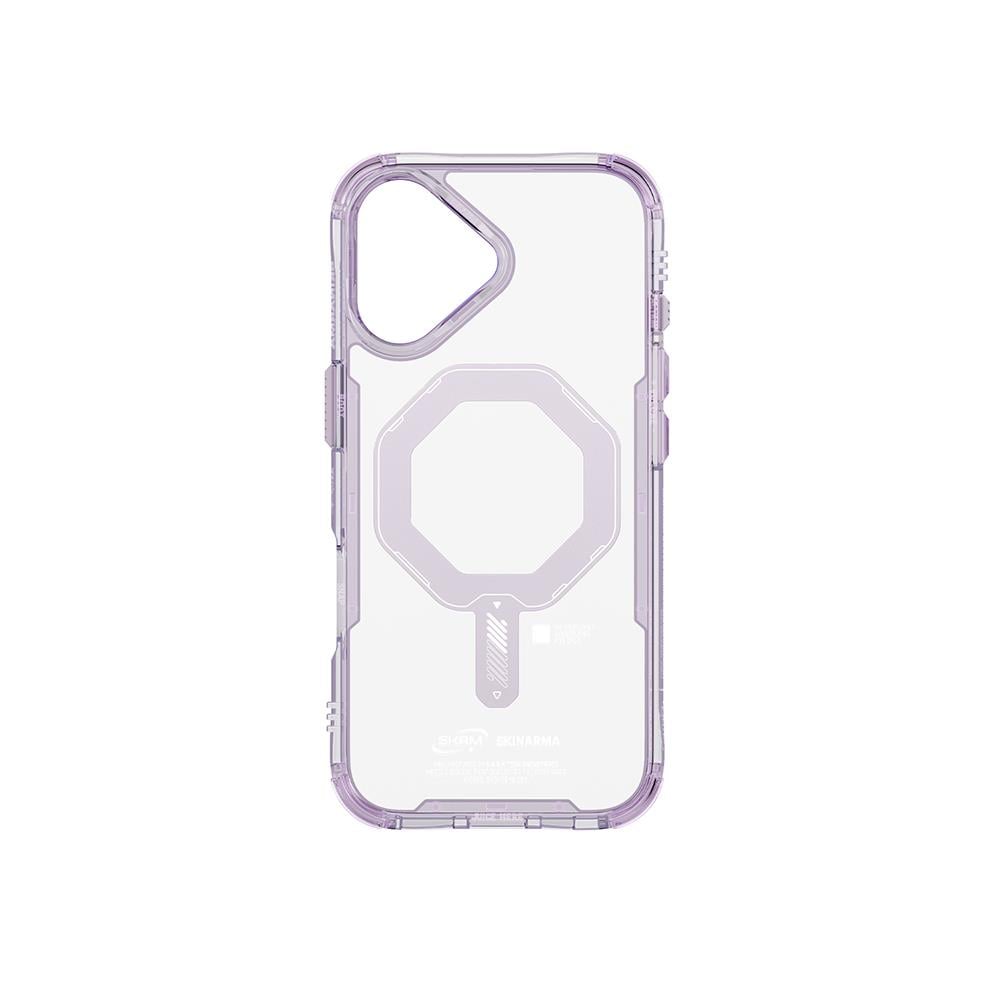 Apple iPhone 17 Kılıf M-safe Şarj Özellikli Şeffaf Airbag Tasarımlı Skinarma Saido Mag-Charge Kapak