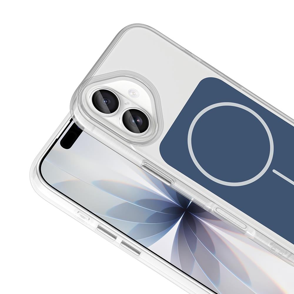 Apple iPhone 17 Kılıf M-Safe Şarj Özellikli Metal Buton Tasarımlı Zore İkonik Sert Silikon Kapak