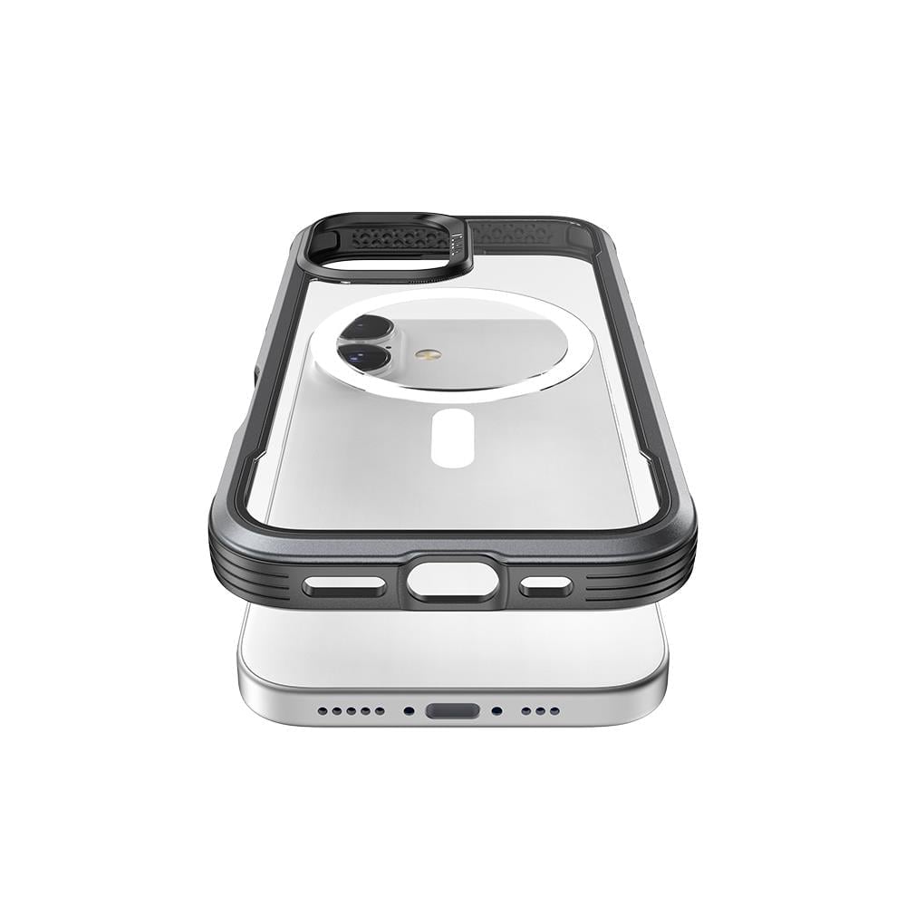 Apple iPhone 17 Kılıf M-safe Şarj Özellikli Airbagli Raptic Shield Serisi Şeffaf Arka Yüzey Kapak