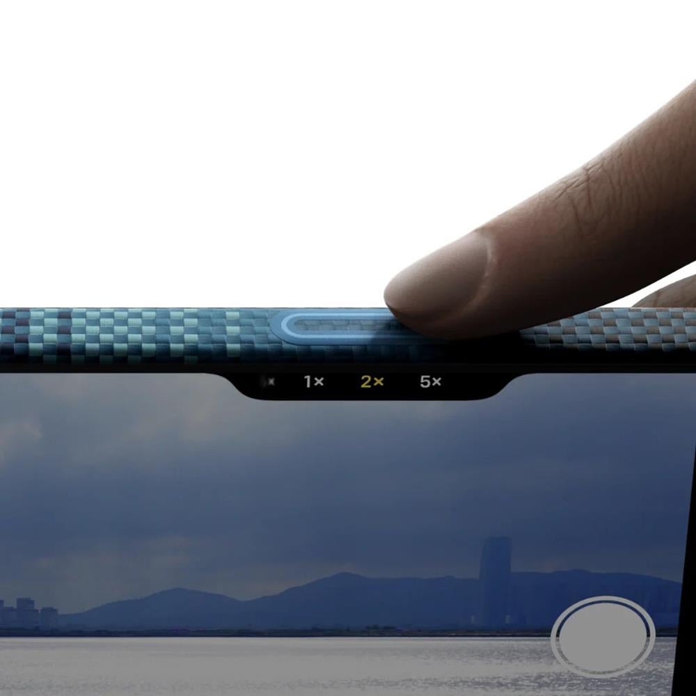 Apple iPhone 17 Kılıf M-safe Şarj Özellikli Aramid Fiber Pitaka Tactile Woven Sunset-Moonrise Serisi Sunset Kapak