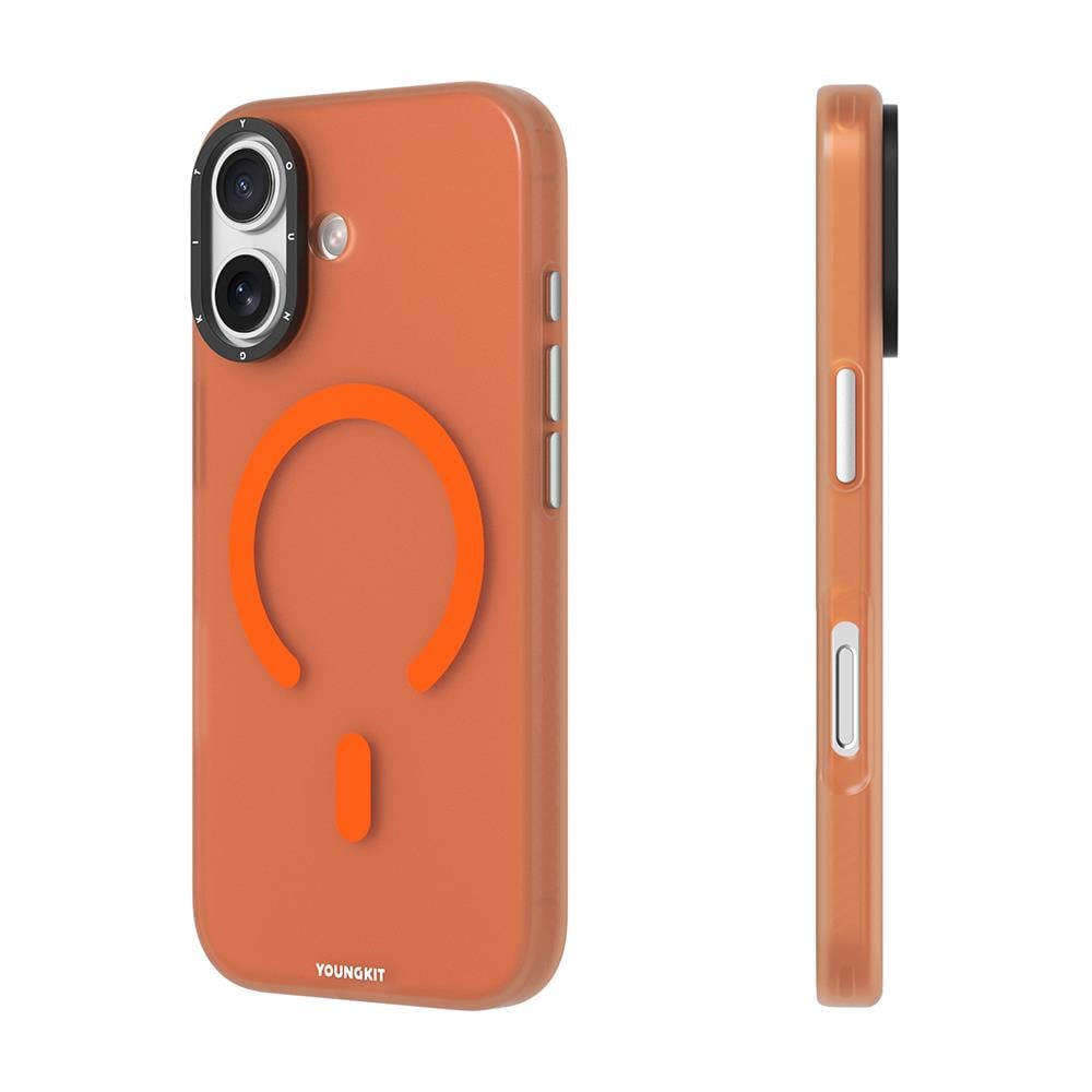 Apple iPhone 17 Kılıf M-safe Şarj Özellikli Youngkit Hidden Sand Serisi Kapak