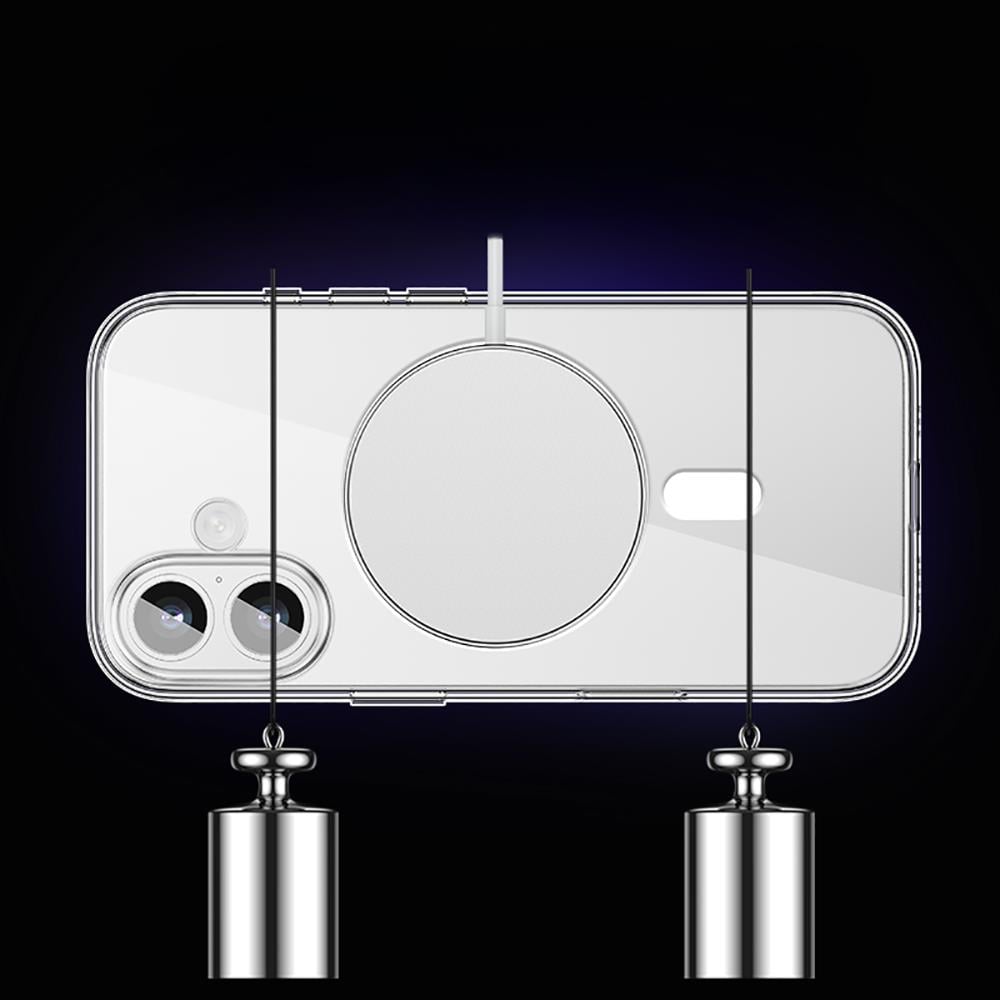 Apple iPhone 17 Kılıf M-safe Şarj Özellikli Transparan Sert PC Wlons Pita Kapak