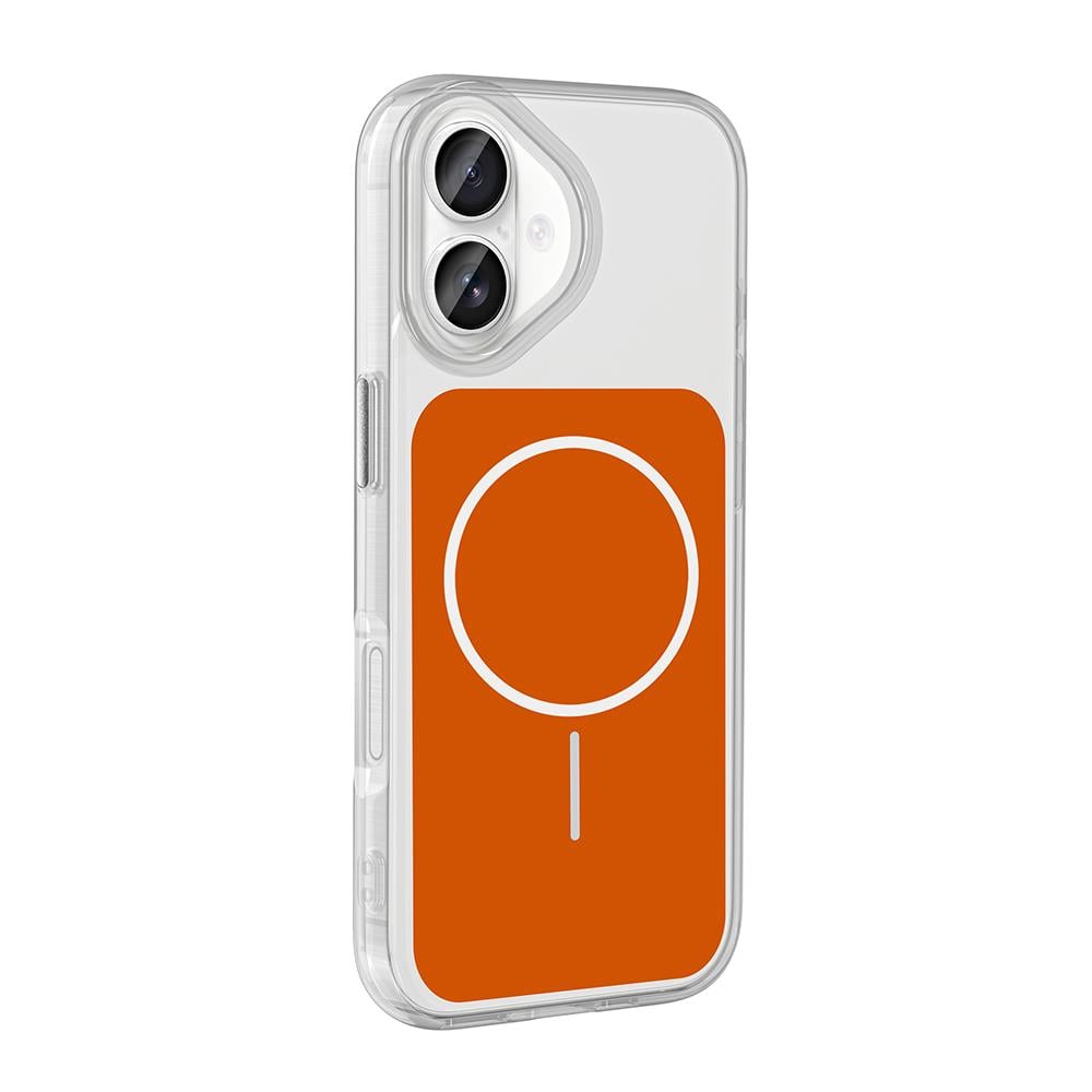 Apple iPhone 17 Kılıf M-Safe Şarj Özellikli Metal Buton Tasarımlı Zore İkonik Sert Silikon Kapak