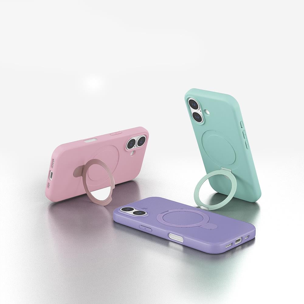 Apple iPhone 17 Kılıf M-safe Şarj Özellikli Standlı Zore Samara Kapak