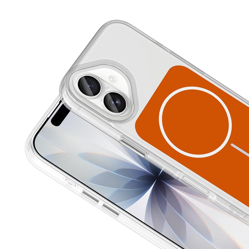 Apple iPhone 17 Kılıf M-Safe Şarj Özellikli Metal Buton Tasarımlı Zore İkonik Sert Silikon Kapak