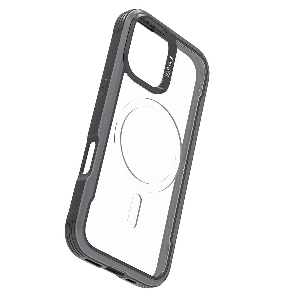 Apple iPhone 17 Kılıf M-safe Şarj Özellikli Airbagli Raptic Shield Serisi Şeffaf Arka Yüzey Kapak