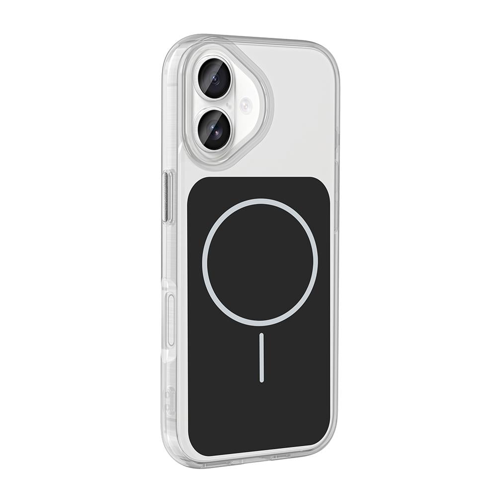 Apple iPhone 17 Kılıf M-Safe Şarj Özellikli Metal Buton Tasarımlı Zore İkonik Sert Silikon Kapak